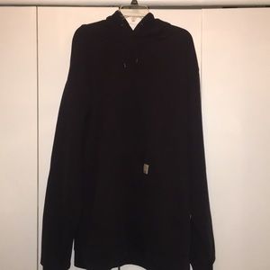 Used Black Long sleeve black sweatshirt with hood